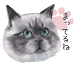 Garden of the cat sticker #10127092