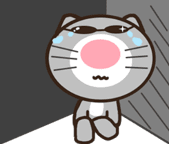 Ash Kat cat (loves handsome charmer) sticker #10127254