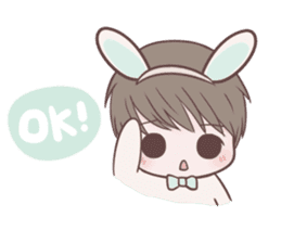 Bunny & Bearby Eng Ver. sticker #10129362