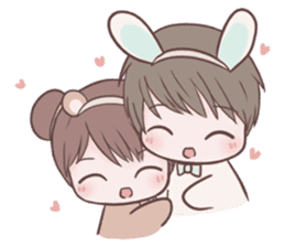 Bunny & Bearby Eng Ver. sticker #10129387