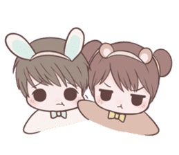 Bunny & Bearby Eng Ver. sticker #10129389