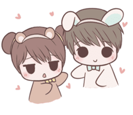 Bunny & Bearby Eng Ver. sticker #10129399