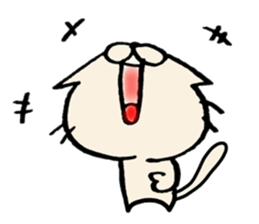 crazy cat akiko sticker #10129524