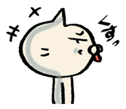 crazy cat akiko sticker #10129526