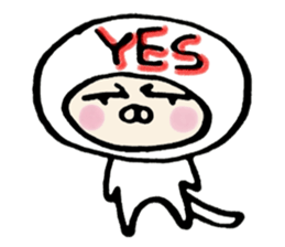 crazy cat akiko sticker #10129528