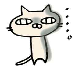 crazy cat akiko sticker #10129535