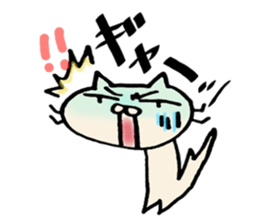crazy cat akiko sticker #10129540