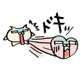 crazy cat akiko sticker #10129541