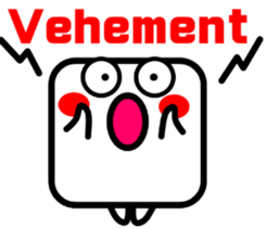 I am a square.2 [English] sticker #10129668