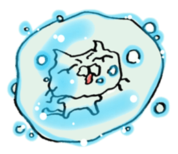 crazy cat2 sticker #10129796