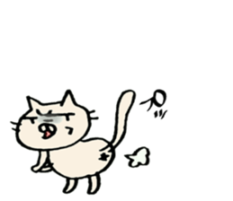 crazy cat2 sticker #10129799