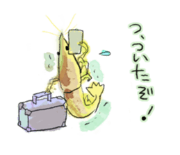Suspense of shrimps sticker #10129927
