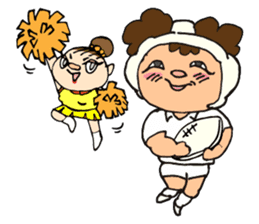 Daily sticker of Afro -kun 3rd edition. sticker #10129973