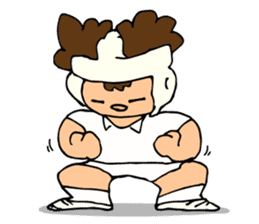 Daily sticker of Afro -kun 3rd edition. sticker #10129985