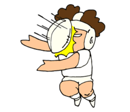 Daily sticker of Afro -kun 3rd edition. sticker #10129988