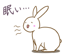 Deformed white rabbits sticker #10130056