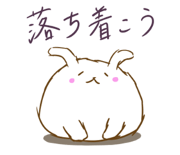 Deformed white rabbits sticker #10130079