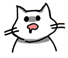 Cat was hungry! sticker #10130265