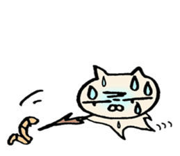 crazy cat3 sticker #10130450