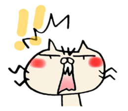 crazy cat3 sticker #10130460