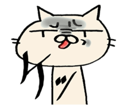 crazy cat3 sticker #10130461