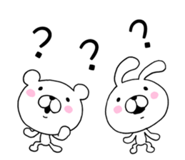 Bear to any time2 & rabbit sticker #10130538