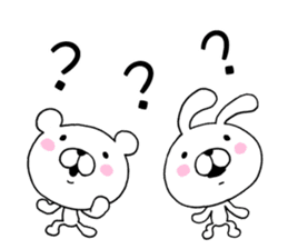 Bear to any time2 & rabbit sticker #10130538