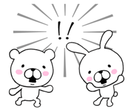 Bear to any time2 & rabbit sticker #10130539