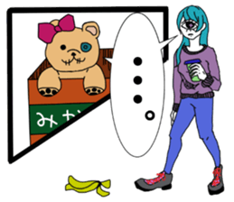 CYCLOPS GIRL 2 sticker #10130964