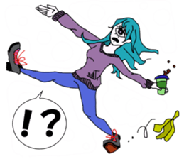 CYCLOPS GIRL 2 sticker #10130965