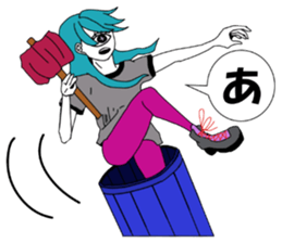 CYCLOPS GIRL 2 sticker #10130973