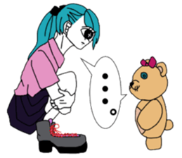 CYCLOPS GIRL 2 sticker #10130978