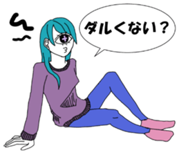 CYCLOPS GIRL 2 sticker #10130988