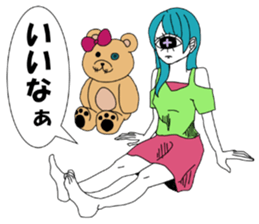 CYCLOPS GIRL 2 sticker #10130994