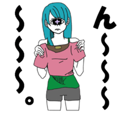 CYCLOPS GIRL 2 sticker #10130998