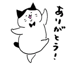Fat cats, SHIRO and HACHIWARE. sticker #10131209