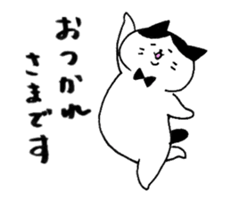 Fat cats, SHIRO and HACHIWARE. sticker #10131219