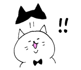 Fat cats, SHIRO and HACHIWARE. sticker #10131225