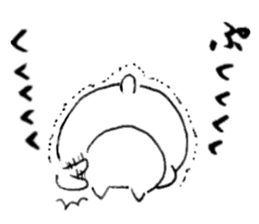Fat cats, SHIRO and HACHIWARE. sticker #10131231
