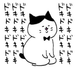 Fat cats, SHIRO and HACHIWARE. sticker #10131233