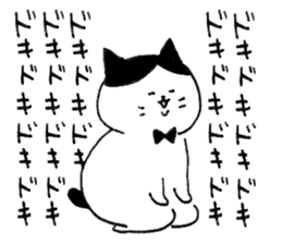 Fat cats, SHIRO and HACHIWARE. sticker #10131233
