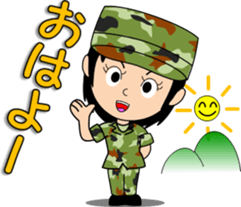 Camouflage Girl 2 [senior-junior] sticker #10132320