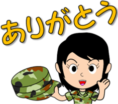 Camouflage Girl 2 [senior-junior] sticker #10132332