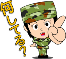 Camouflage Girl 2 [senior-junior] sticker #10132340