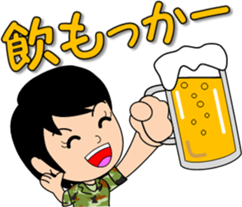 Camouflage Girl 2 [senior-junior] sticker #10132348