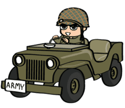 Soldiers in arm sticker #10133269