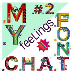 chat font feeLings suitcase aLL CAPS