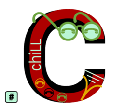 chat font feeLings suitcase aLL CAPS sticker #10133322