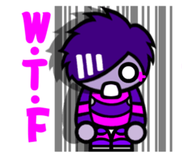 Purple Joker robot 2 sticker #10133441