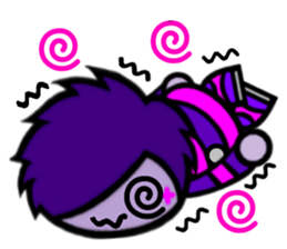 Purple Joker robot 2 sticker #10133443